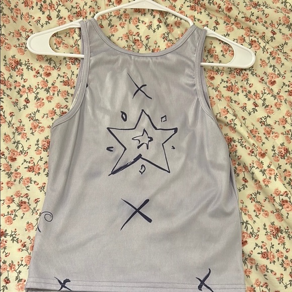 🌻 Kids Starry Tank Top - Gray - Picture 2 of 2